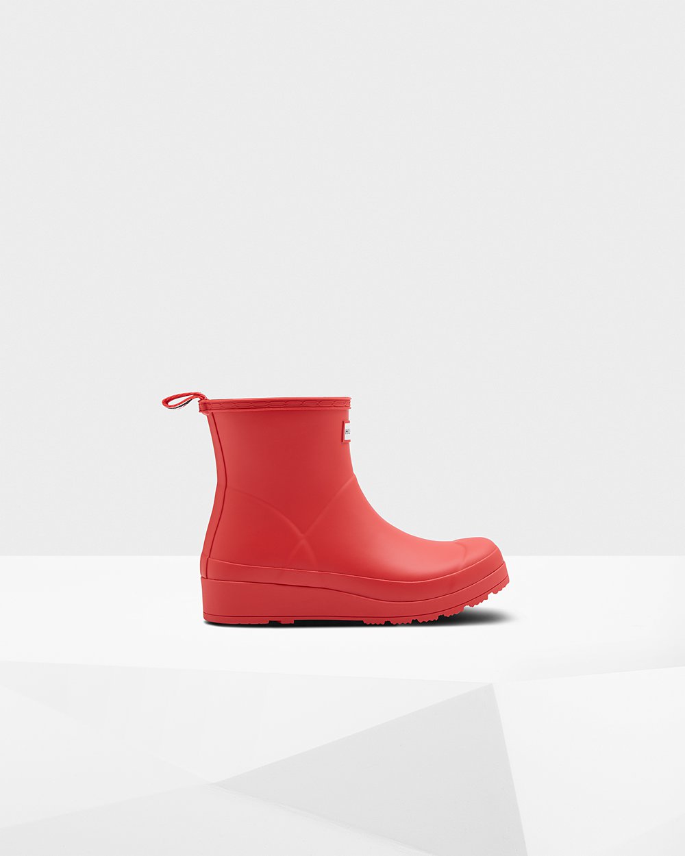 Hunter Original Short Rain Play Boots - Shop Womens Red - AJWYML059